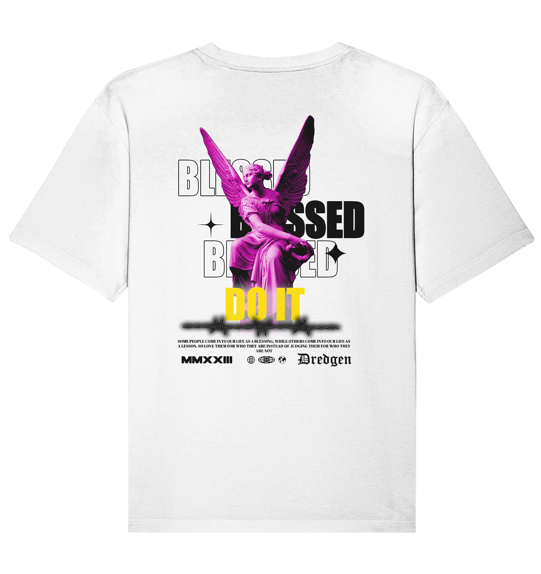 Dredgen Blessed White - Organic Relaxed Shirt